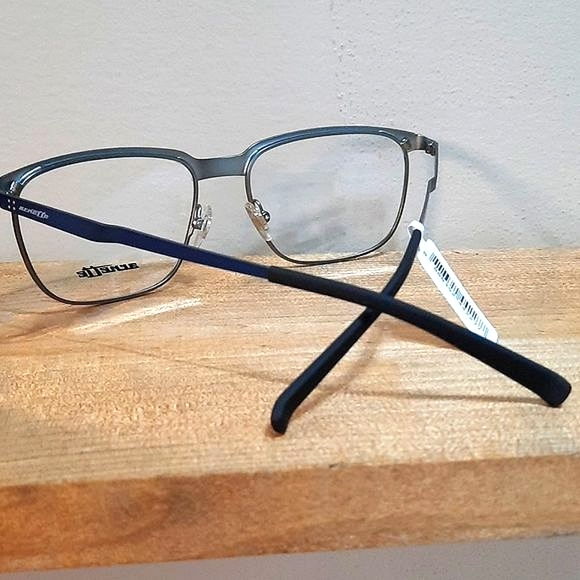 NEW Rx'able Eyeglass Frame, ARNETTE, blue metal 54 17 145 lightweight business - Picture 3 of 6